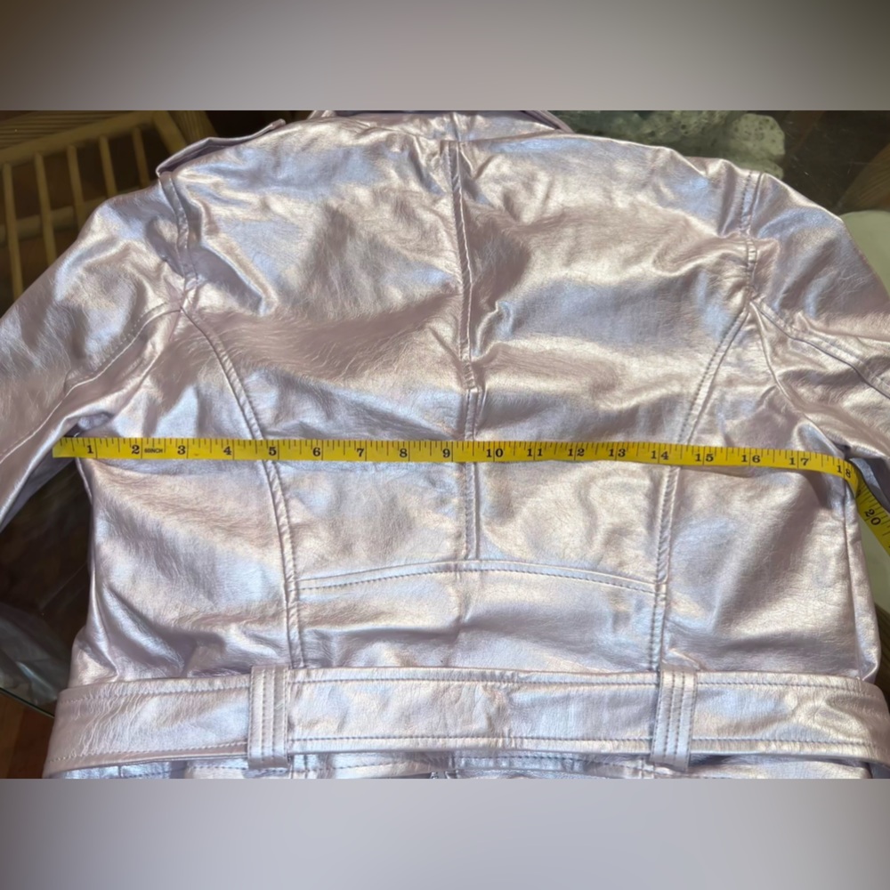 ❌SOLD❌Women Faux Leather Biker Jacket - Picture 9 of 11